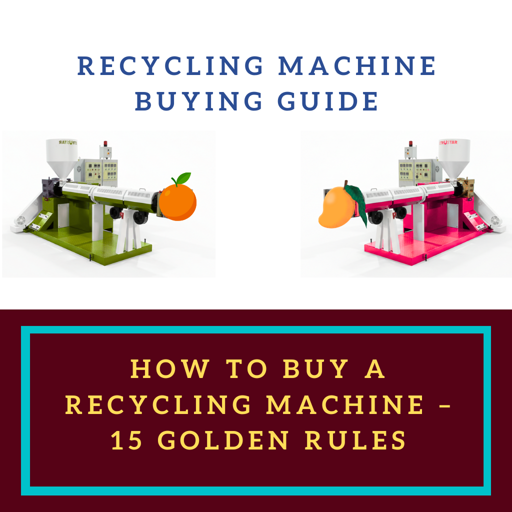 How to Buy a recycling machine ? A guide to help you decide