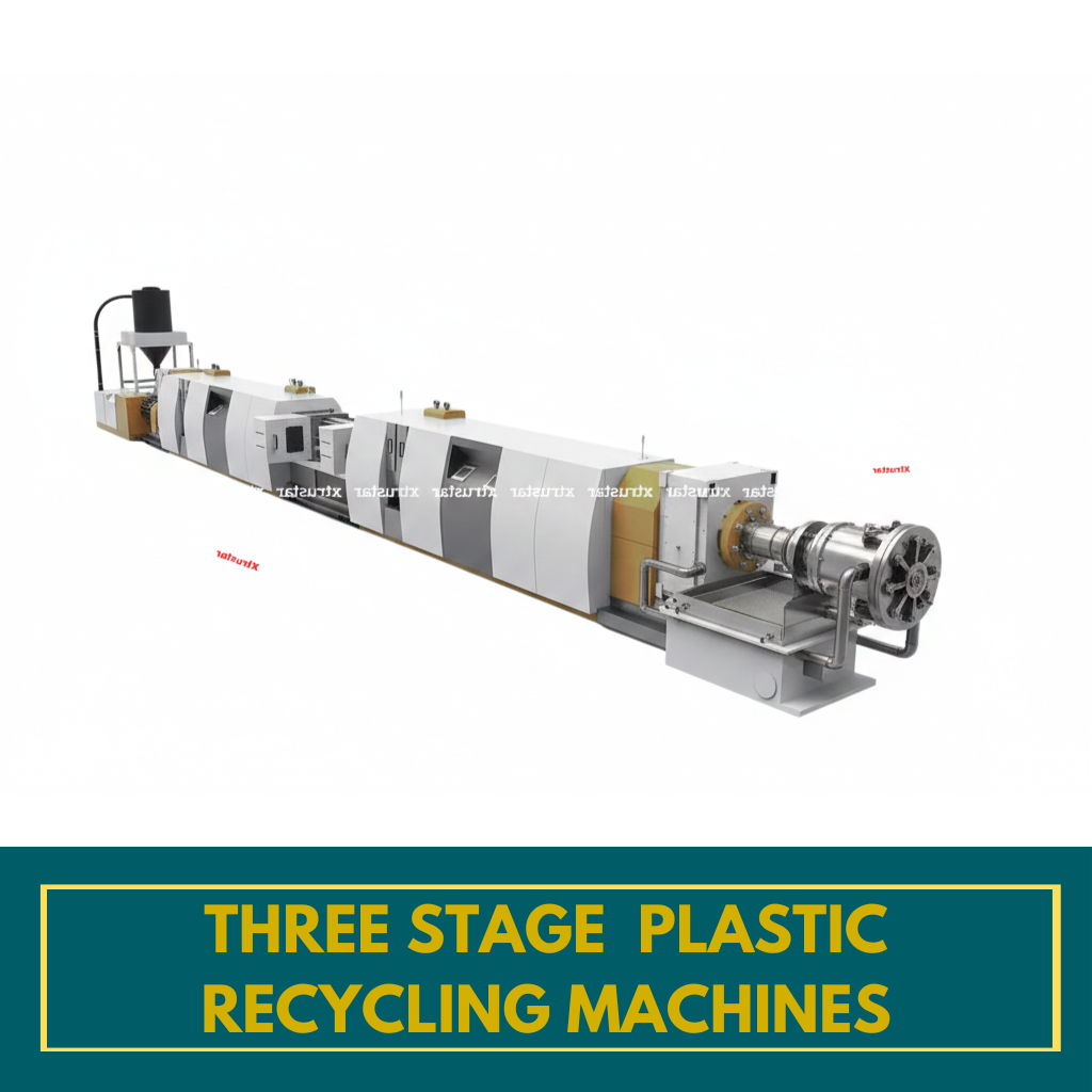 Three-Stage Plastic Recycling Machines Manufacturer